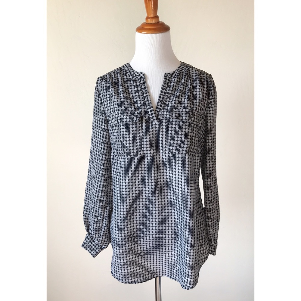 Cynthia Rowley B & W Blouse